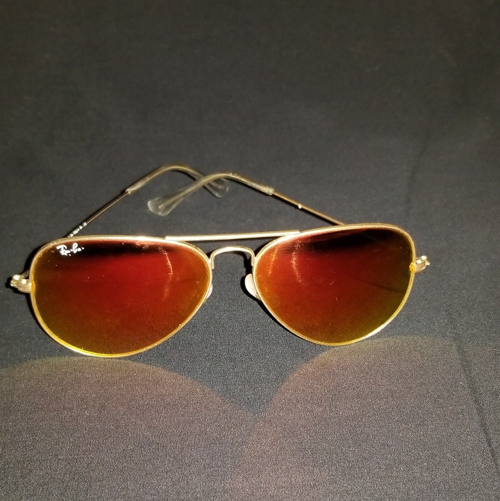 Gold and Orange Ray Bans